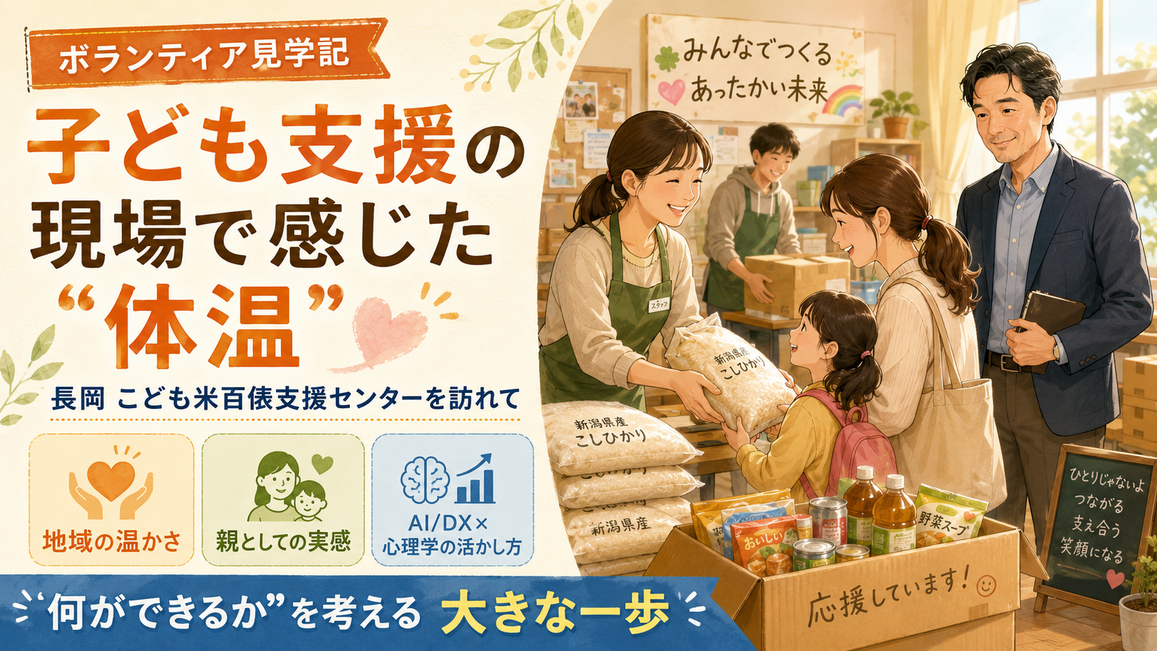 米百俵支援の見学に行ってきた
