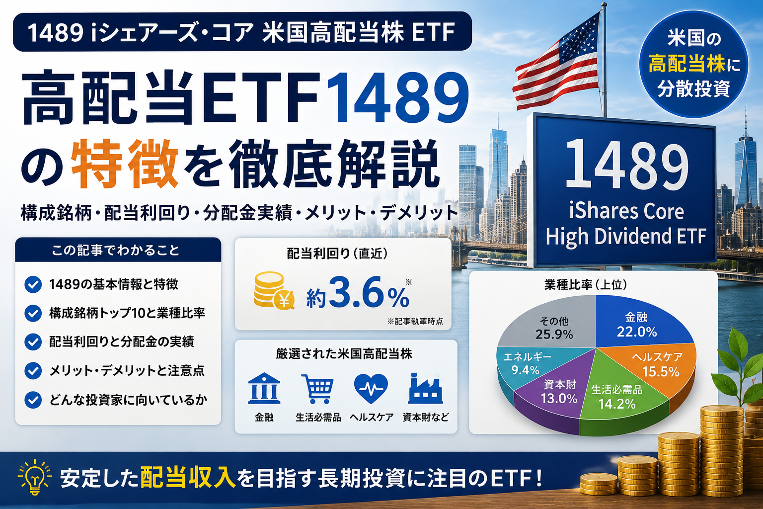 日経高配当50ETF（1489）の特徴と利回り｜新NISAでの活用方法を徹底検証